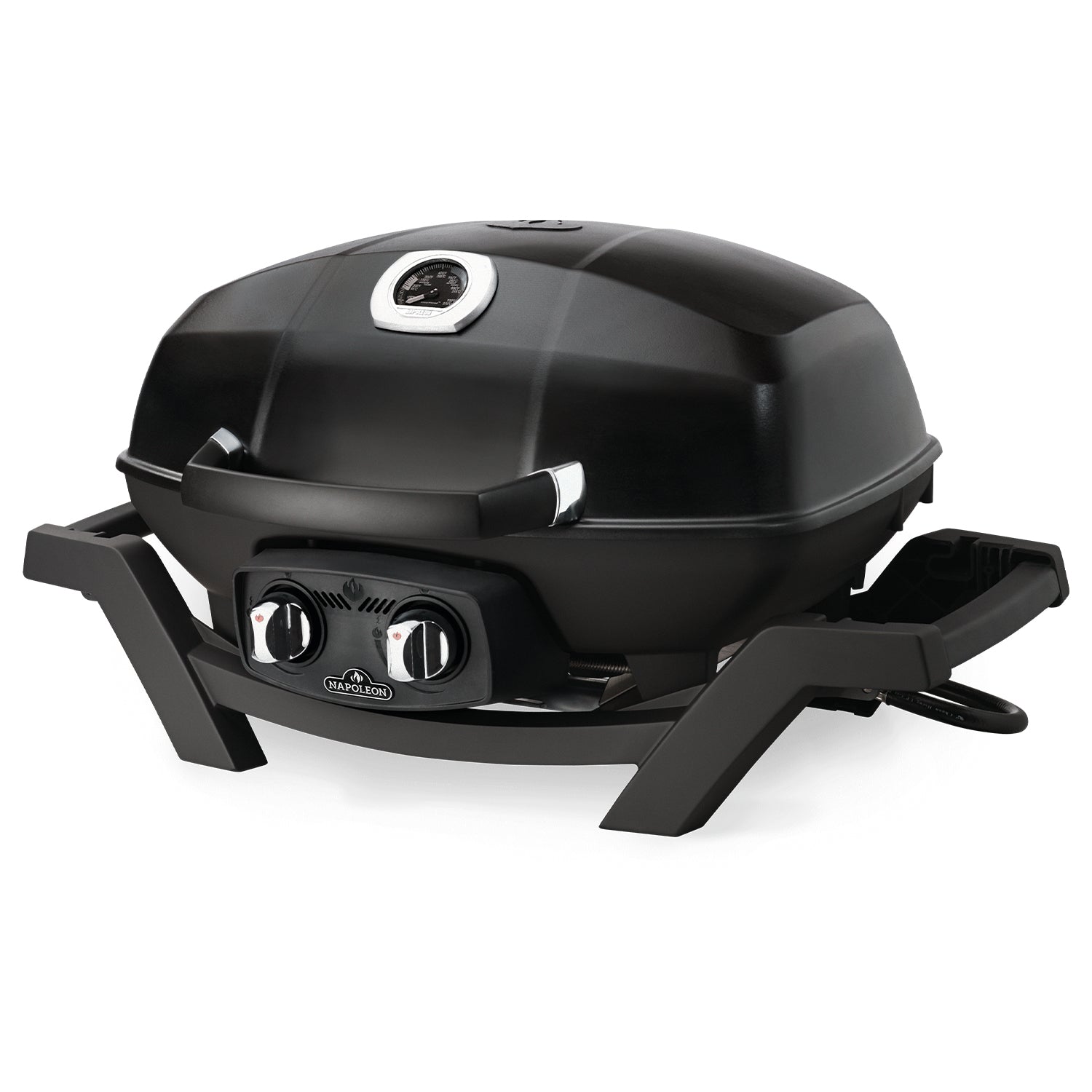 Napoleon TravelQ Portable Steel 2 burner Natural Gas Grill, Black (For Parts)