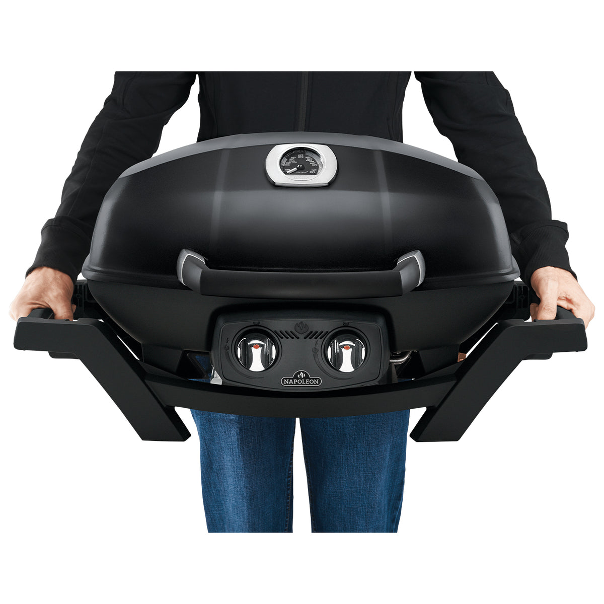 Napoleon PRO285-BK TravelQ Portable Steel 2 burner Natural Gas Grill Black(Used)