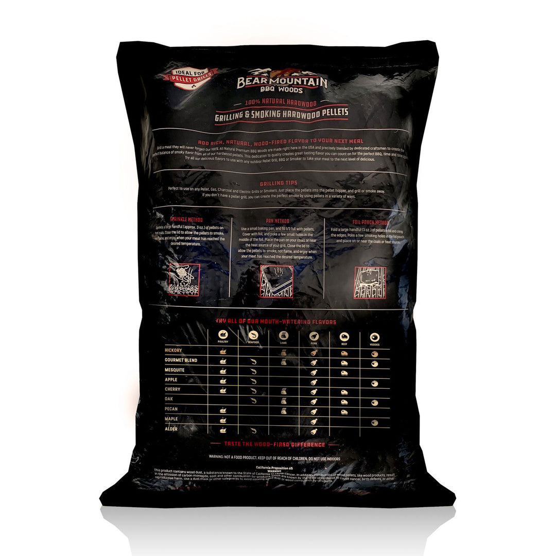 Bear Mountain BBQ FB99 All-Natural Hardwood Gourmet Blend Smoker Pellets, 40 lbs - VMInnovations