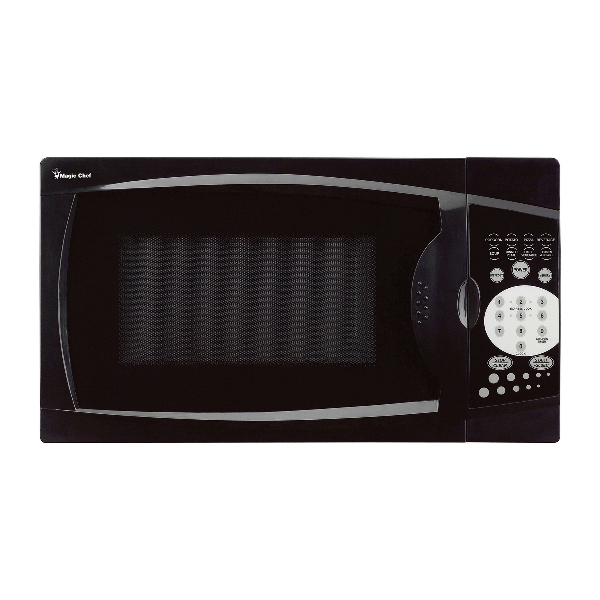 Magic Chef MCM770B 700W 0.7 Cubic Ft Microwave with Digital Touch, Black (Used)