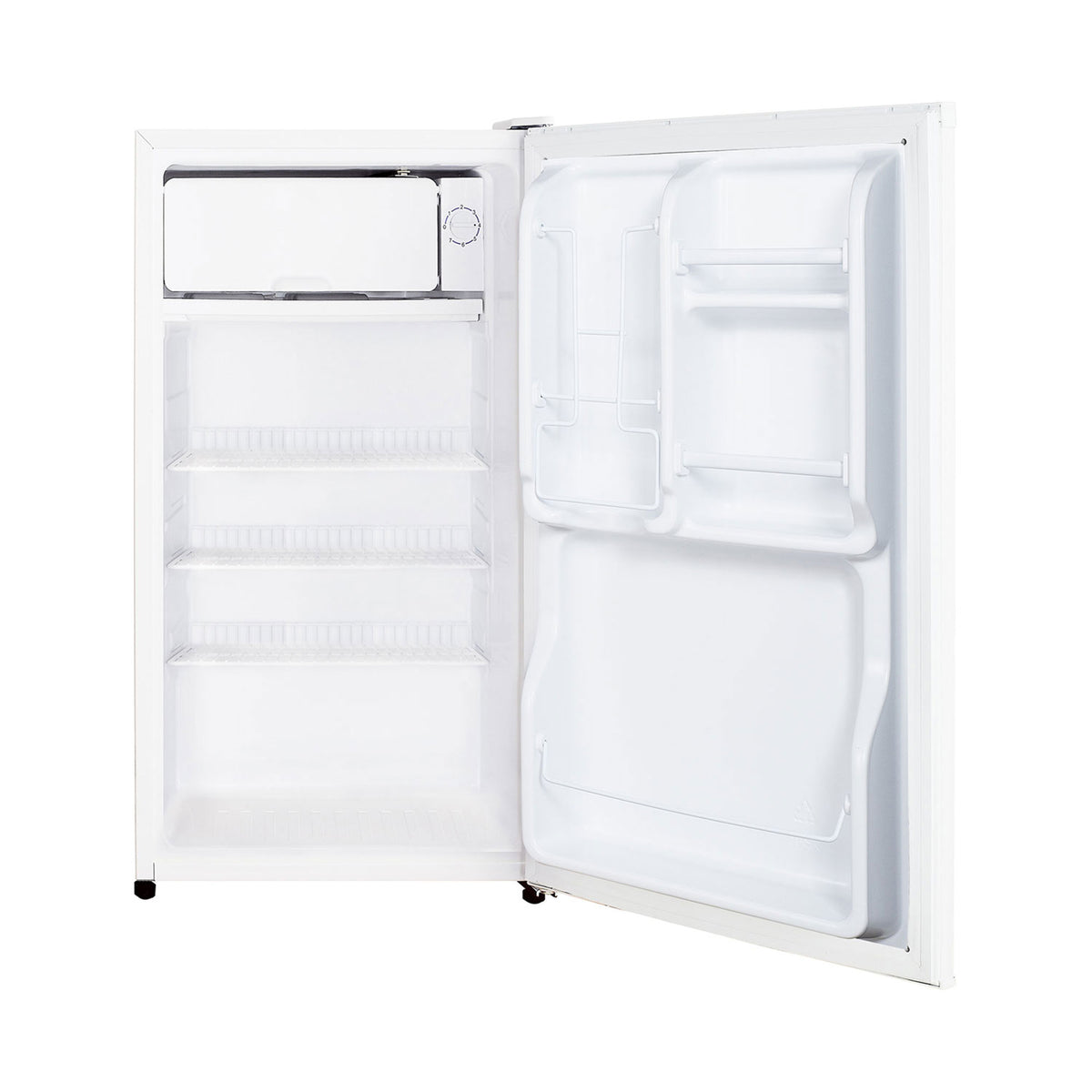 Magic Chef 3.5 Cubic Feet Compact Mini Refrigerator & Freezer, White (For Parts)