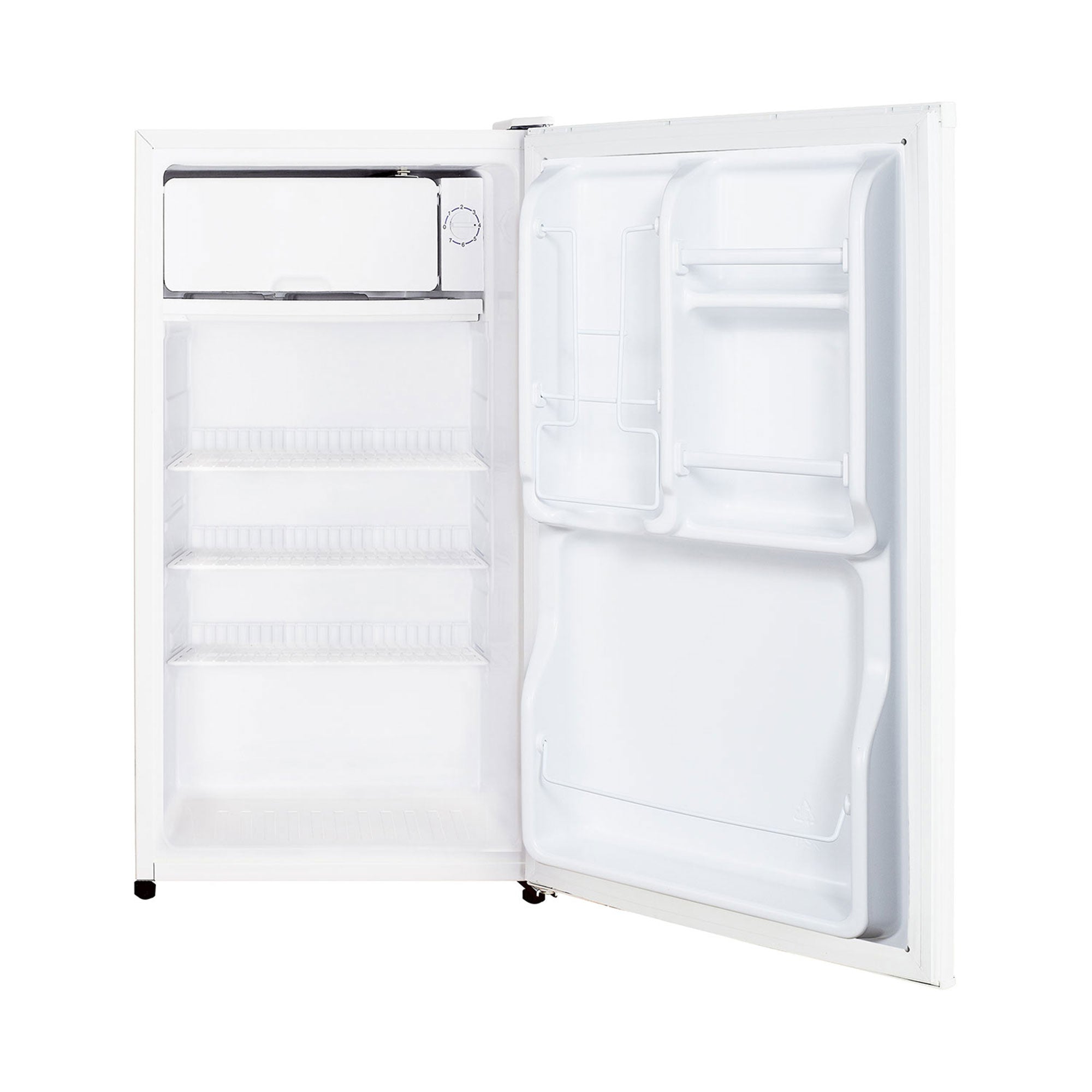 Magic Chef 3.5 Cubic Feet Compact Mini Refrigerator & Freezer, White (Open Box)