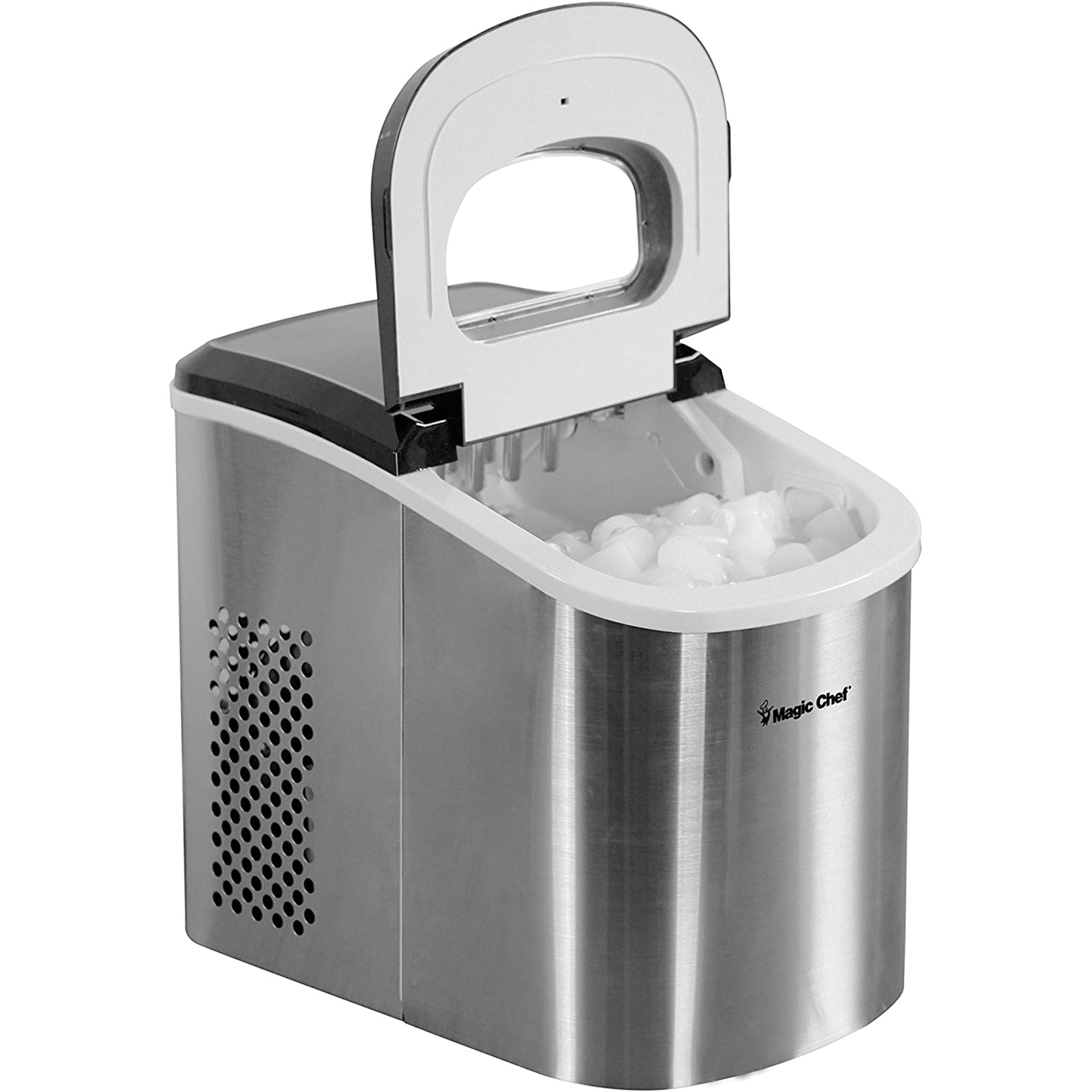 Magic Chef Portable Countertop Ice Maker, 27 Pounds, Stainless Steel (For Parts) - VMInnovations