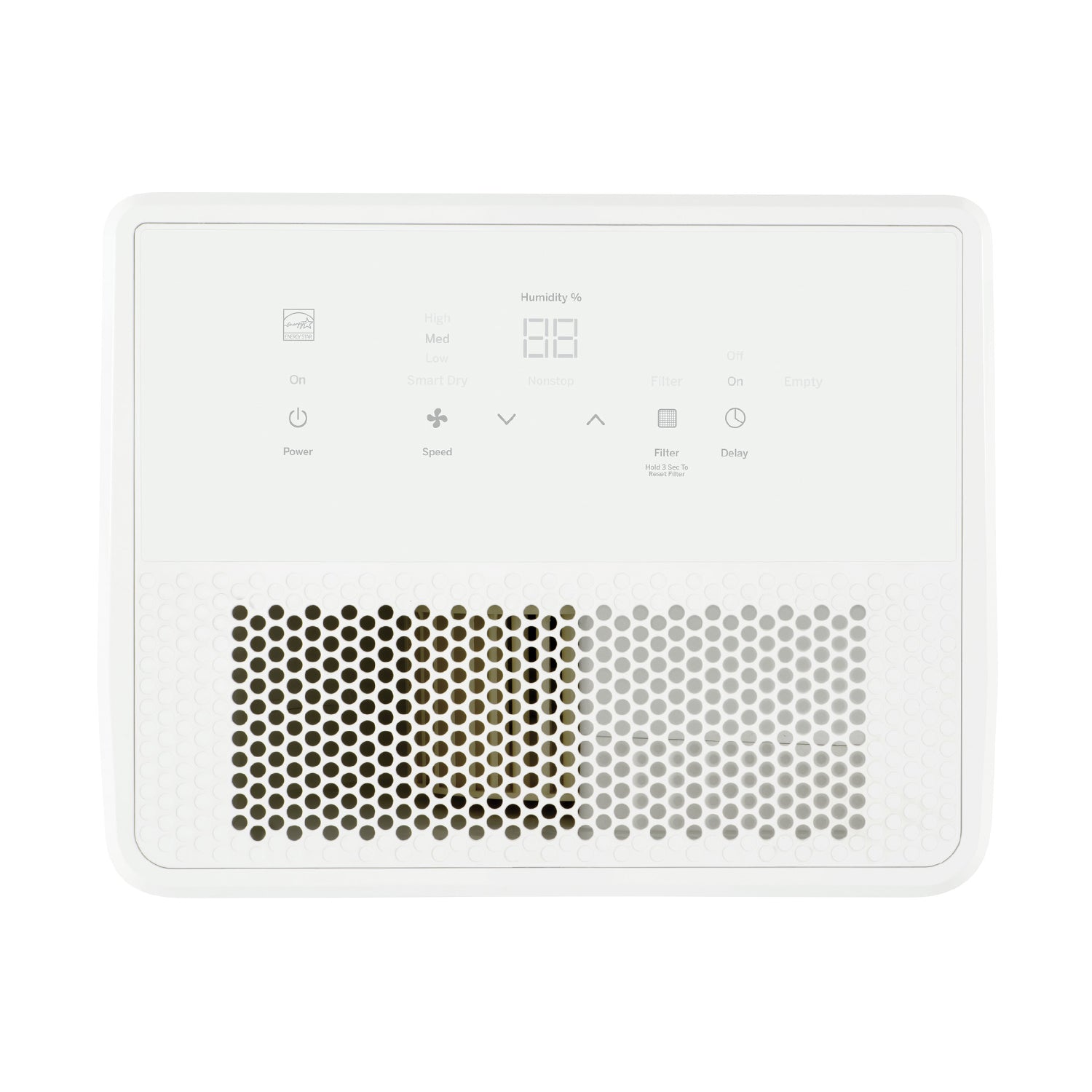 Haier 50-Pint LED Digital Controls Portable Dehumidifier, White (Open Box)