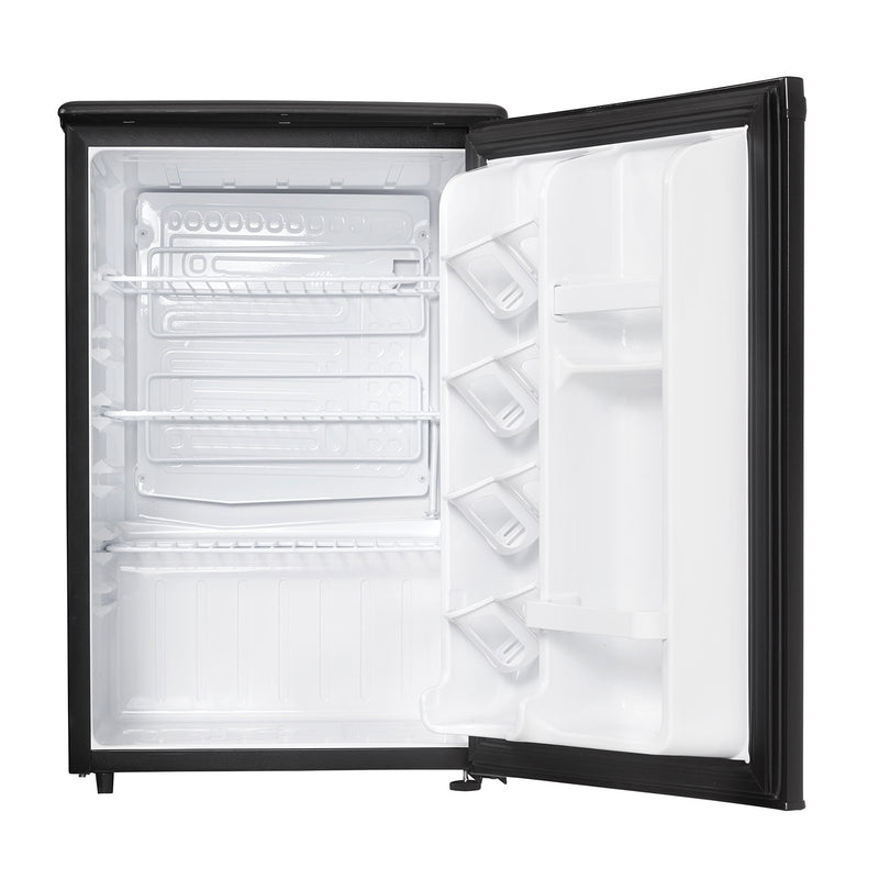 Danby DAR026A1BDD-6 2.6 Cubic Feet Compact Freestanding Refrigerator, Black