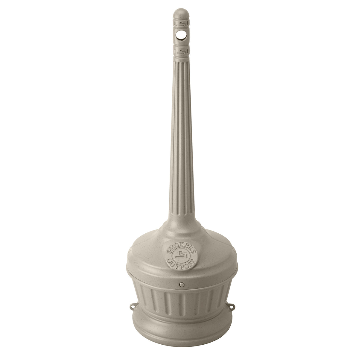 Commercial Zone Smoker’s Outpost Standard Cigarette Receptacle, Beige (Open Box)