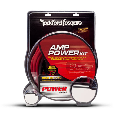 Rockford Fosgate RFK8 8 AWG Car Amplifier Power and Ground Installation Kit