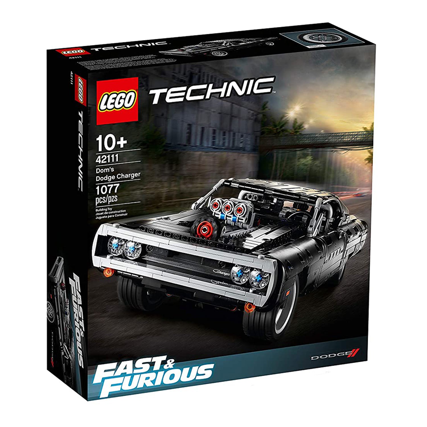 LEGO 42111 Technic Dominic Toretto’s Dodge Charger Building Kit (1077 Pieces)