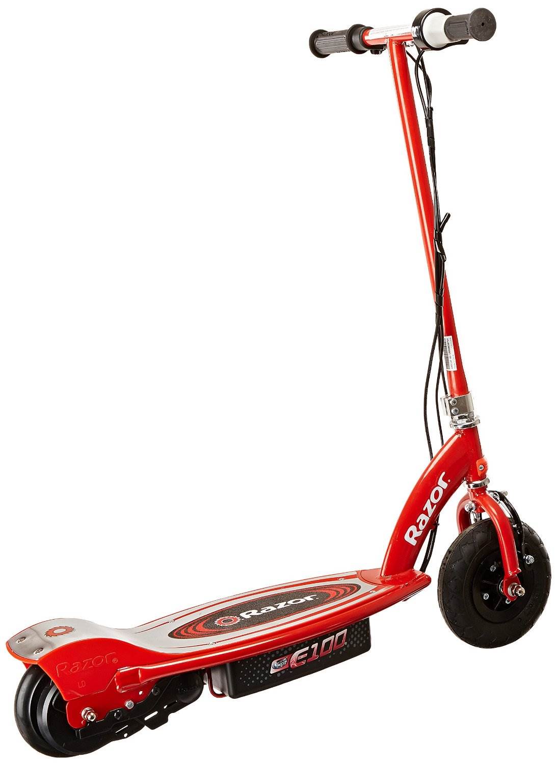 Razor E100 Kids Motorized 24 Volt Electric Powered Ride On Scooter, Red