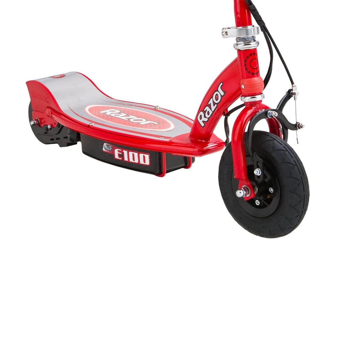 Razor E100 Motorized 24V Electric Scooter (Red)-Missing Charger