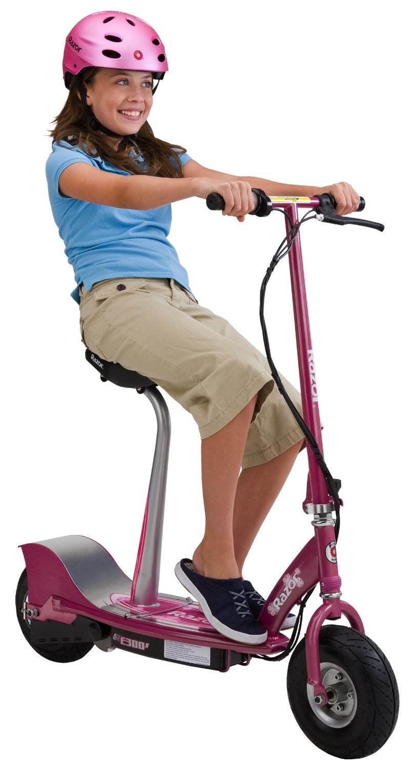 Razor E300S Seated Electric Scooter | Pink / Sweet Pea (Open Box)