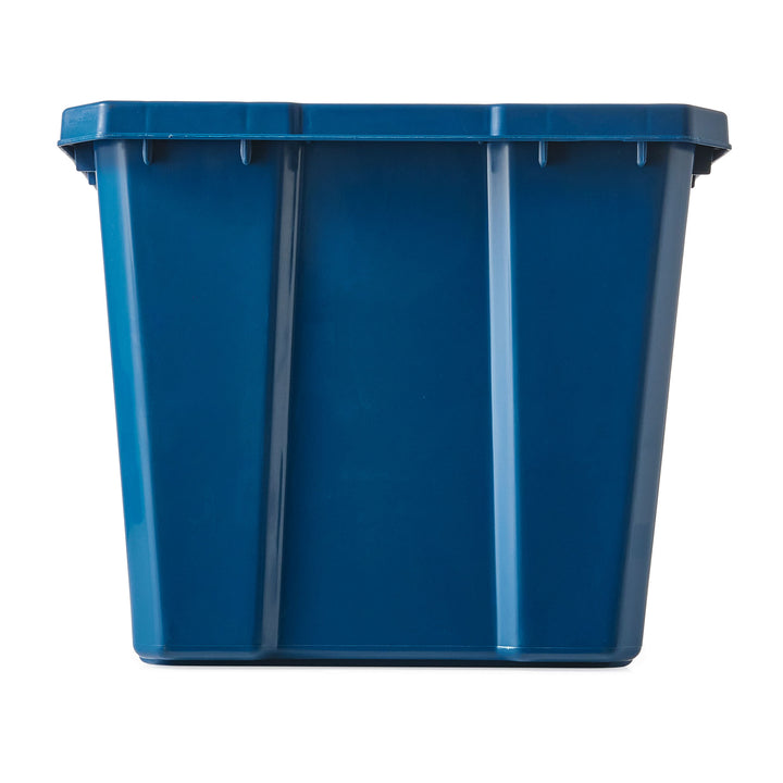 Gracious Living Medium Curbside Blue Box 17 Gallon Home Recycling Bin (12 Pack) - VMInnovations