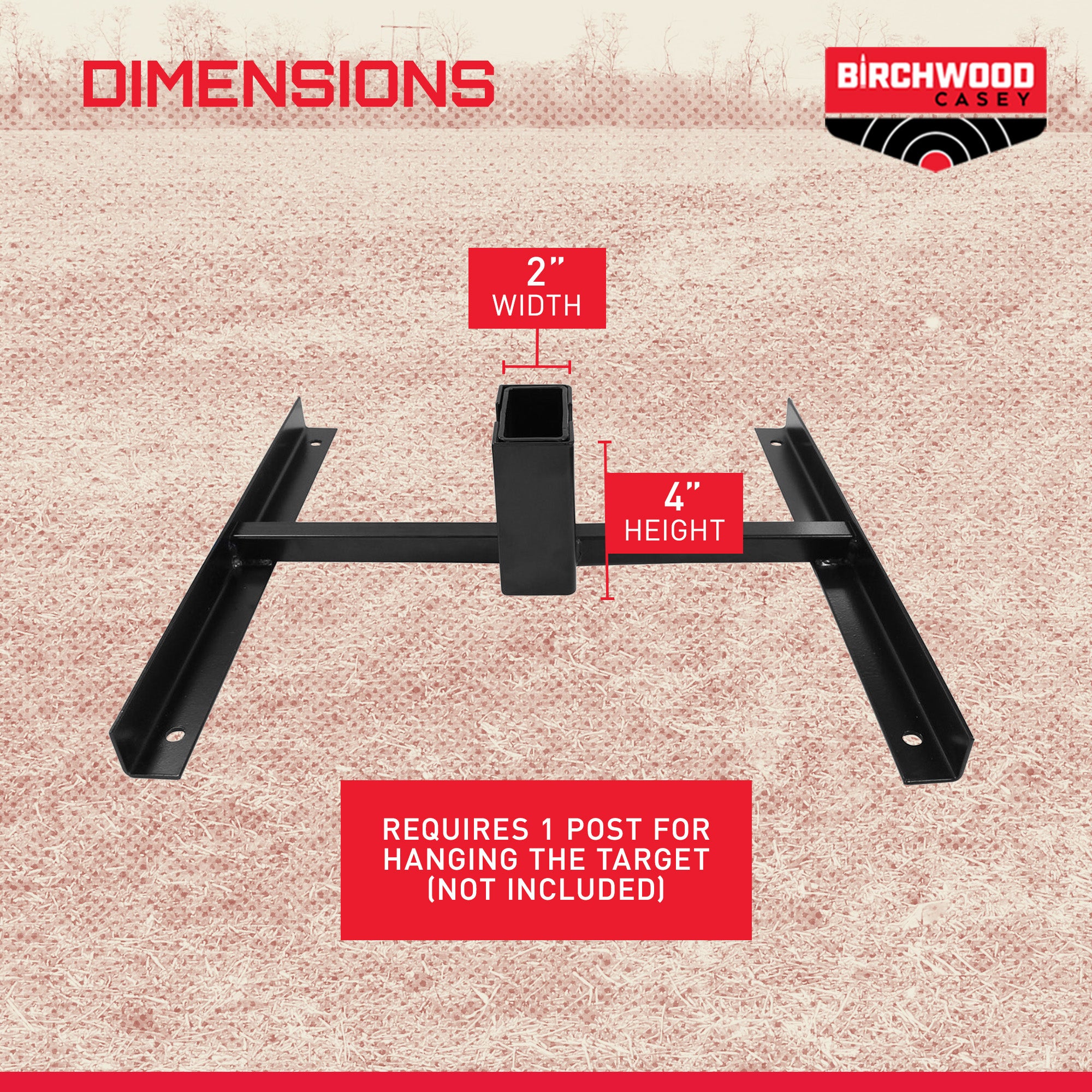 Birchwood Casey Heavy Duty 2x4 Nested Steel Shooting Gong Target Stand (3 Pack)