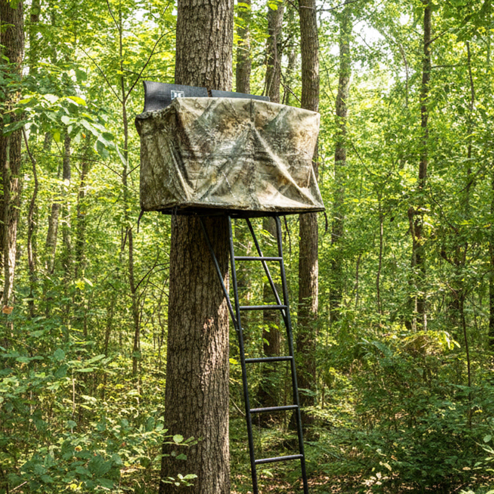 Hawk HWK-2072-BK 2 Man Ladder Tree Stand Blind for Denali and Sasquatch Ladders