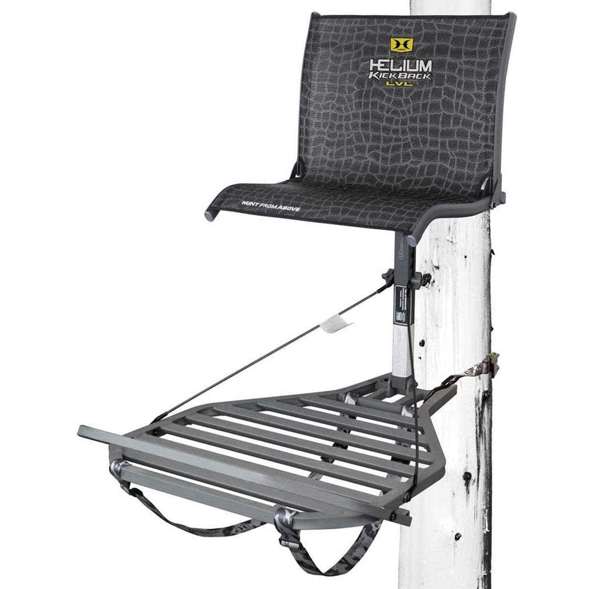 Hawk Helium Kickback LVL Hang-On Hunting Tree Stand with XL Seat & Platform - VMInnovations