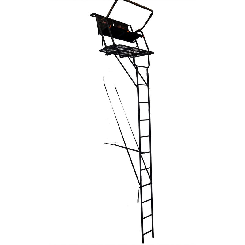 Big Game Spector XT Lightweight Portable 2 Hunter Tree Ladder Stand, 17 Foot - VMInnovations
