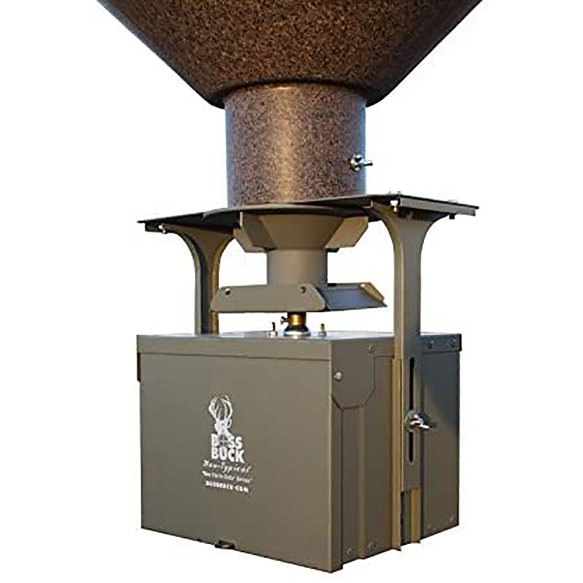 Boss Buck Texas 2 Step 200lbs Drum Gravity Spin Tripod Wildlife Feeder(Open Box) - VMInnovations