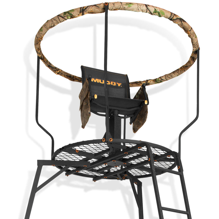 Muddy 16' Liberty Tripod Stand Hunting Gear with Flex Tek Seat Hunting Chair