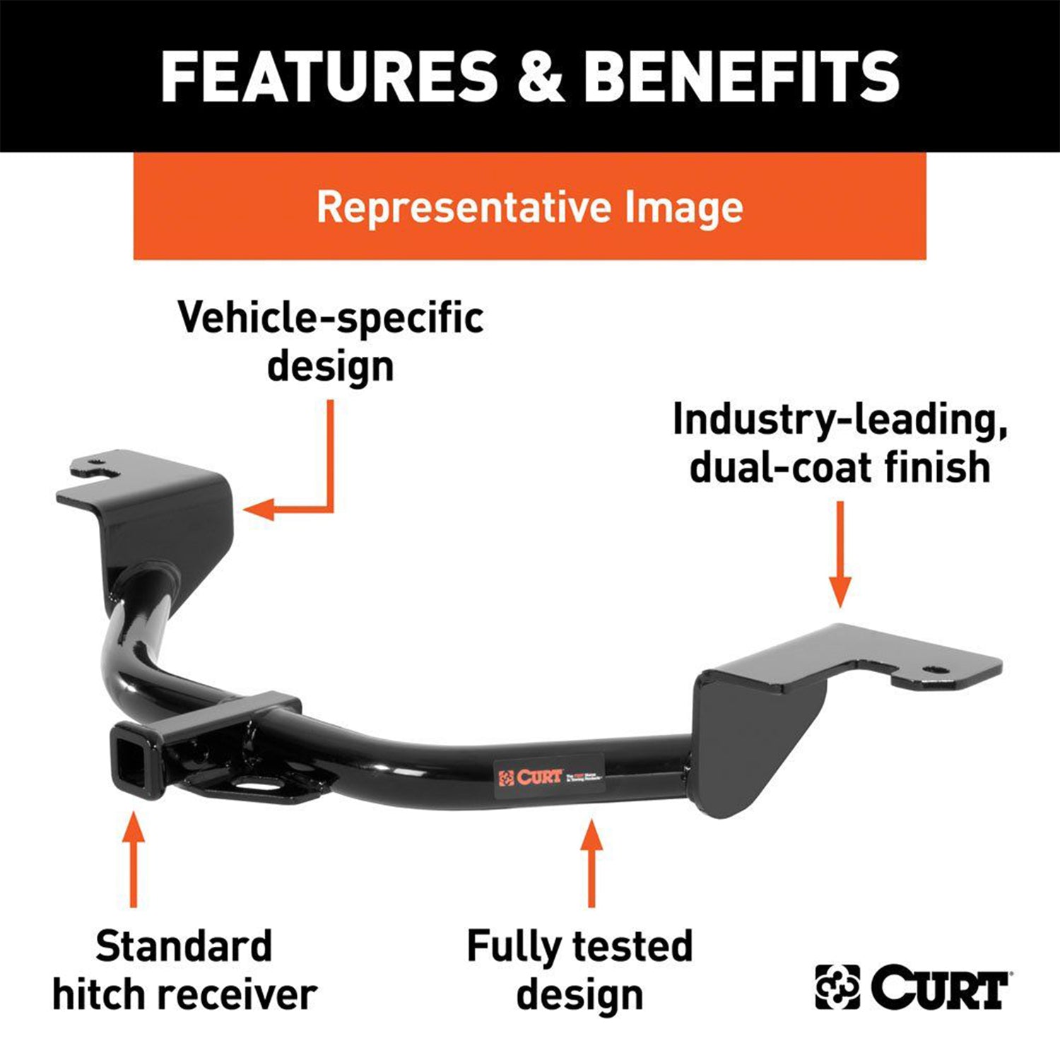 Curt Trailer Hitch 1-1/4-Inch Receiver for Chevrolet Saturn and Aura (Open Box)