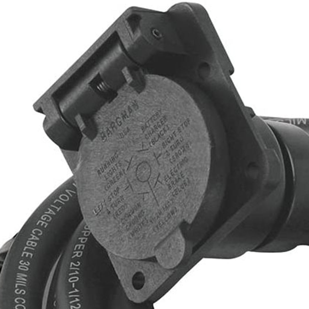 Bargman 54701-007 7-Way 90 Degree Fifth Wheel/Gooseneck Trailer Wiring Harness - VMInnovations