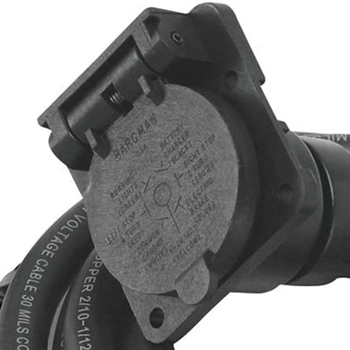 Bargman 54701-007 7-Way 90 Degree Fifth Wheel/Gooseneck Trailer Wiring Harness - VMInnovations