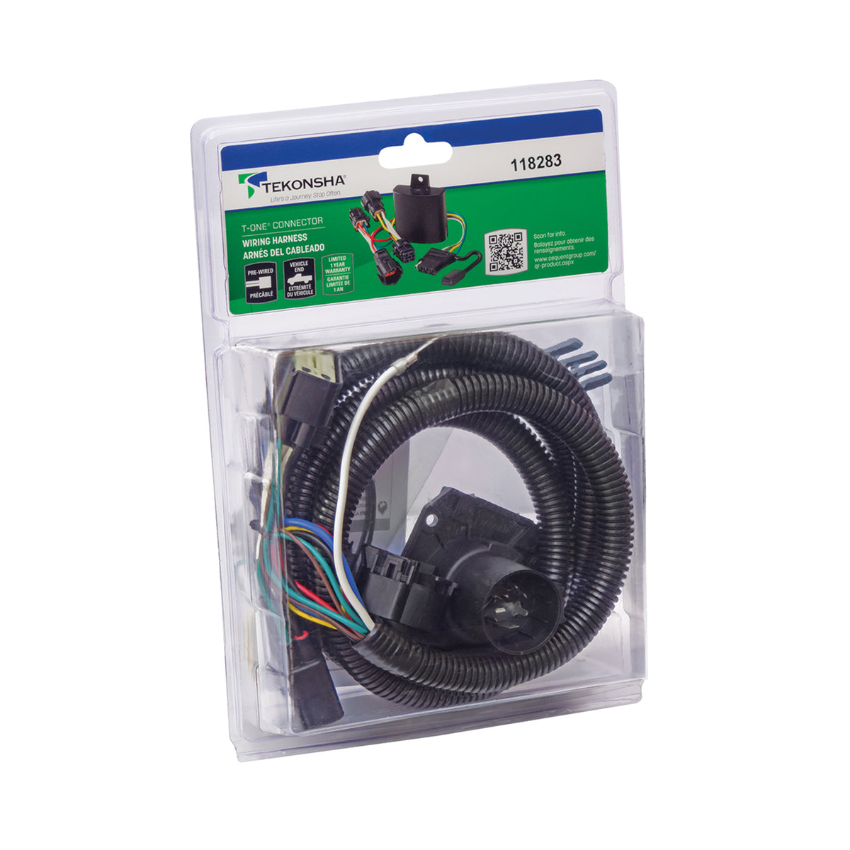Tekonsha 7 Way Tow Harness Connector Wiring Package for Ford Vehicles (Open Box)