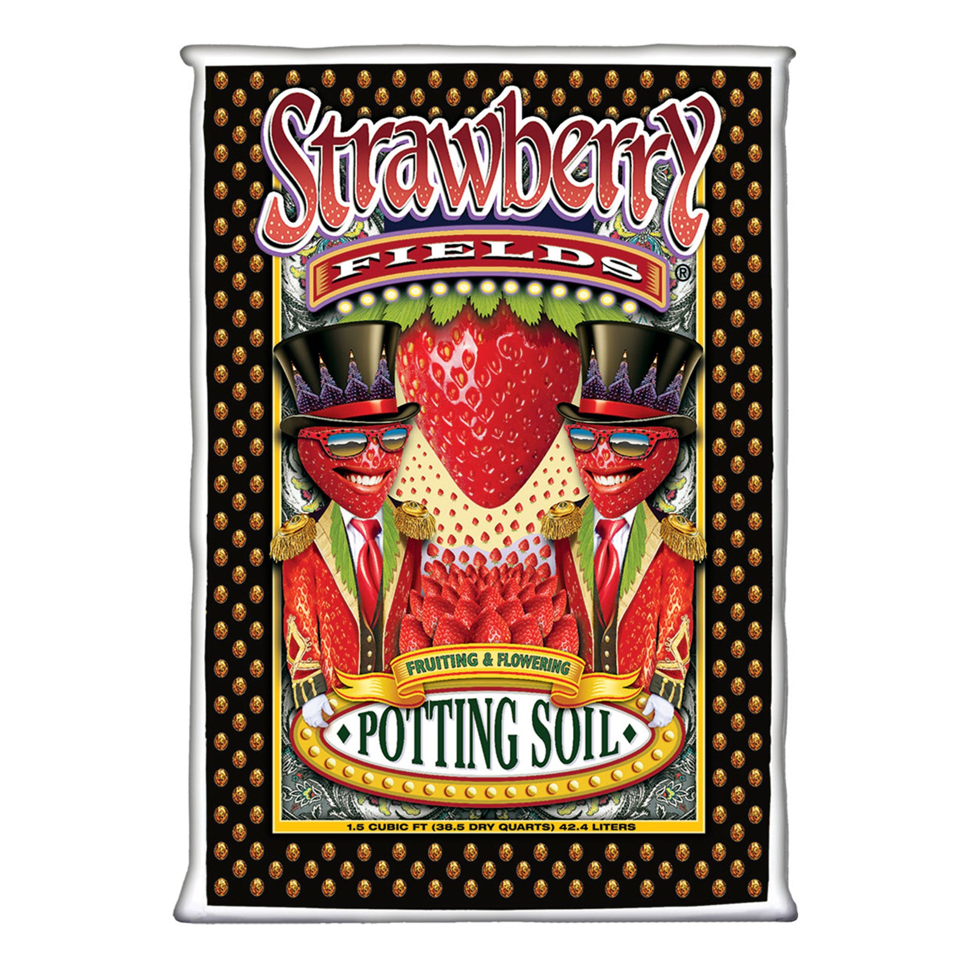 FoxFarm Strawberry Fields Flowering Garden Potting Soil, 1.5 Cubic Feet (2 Pack) - VMInnovations