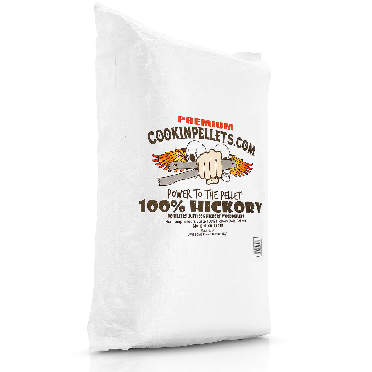 CookinPellets Hickory Grill Smoker Smoking Wood Pellets, 40 Pound Bag (Open Box)
