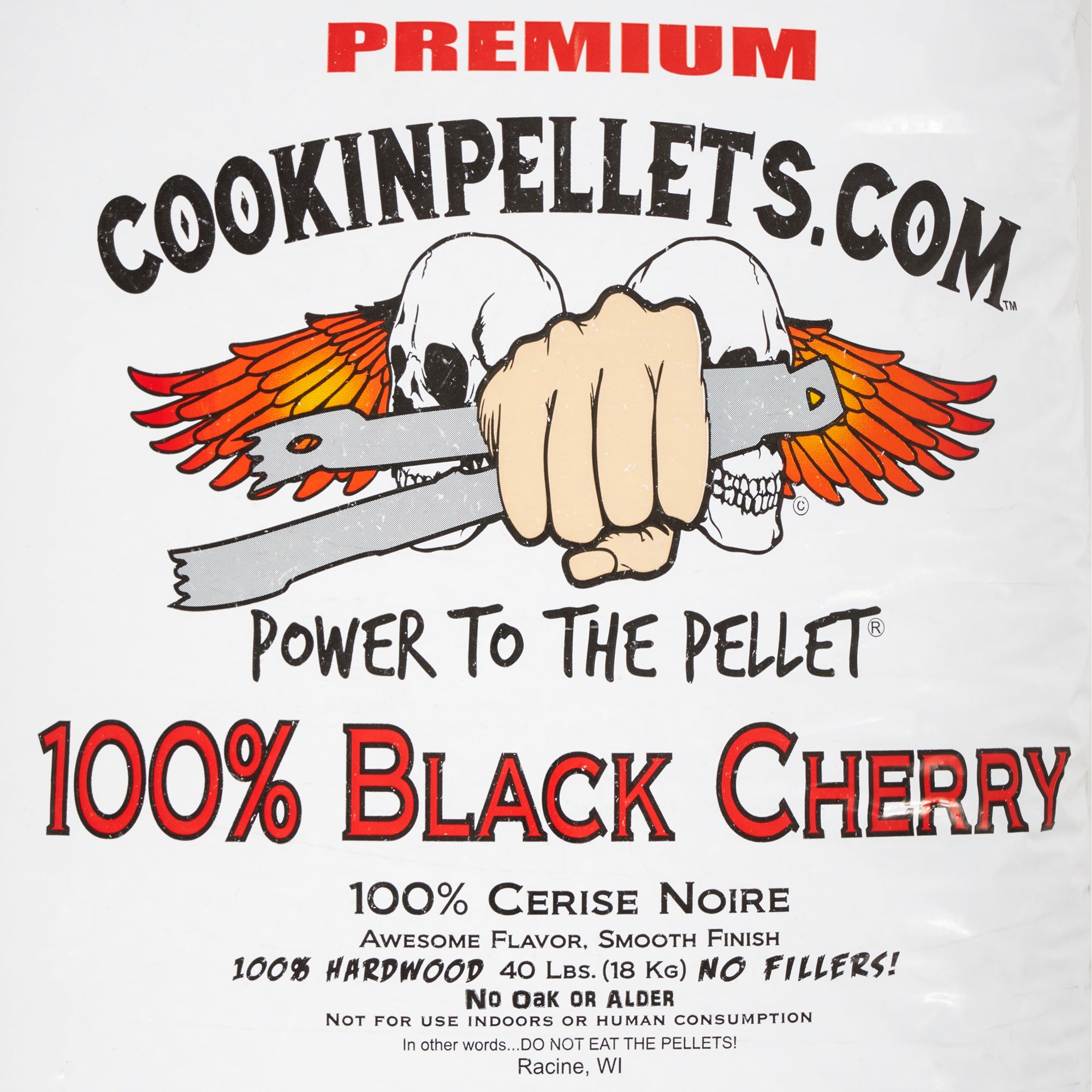 CookinPellets Black Cherry Hardwood Pellets and Perfect Mix Pellets, 40 Lb Bags - VMInnovations