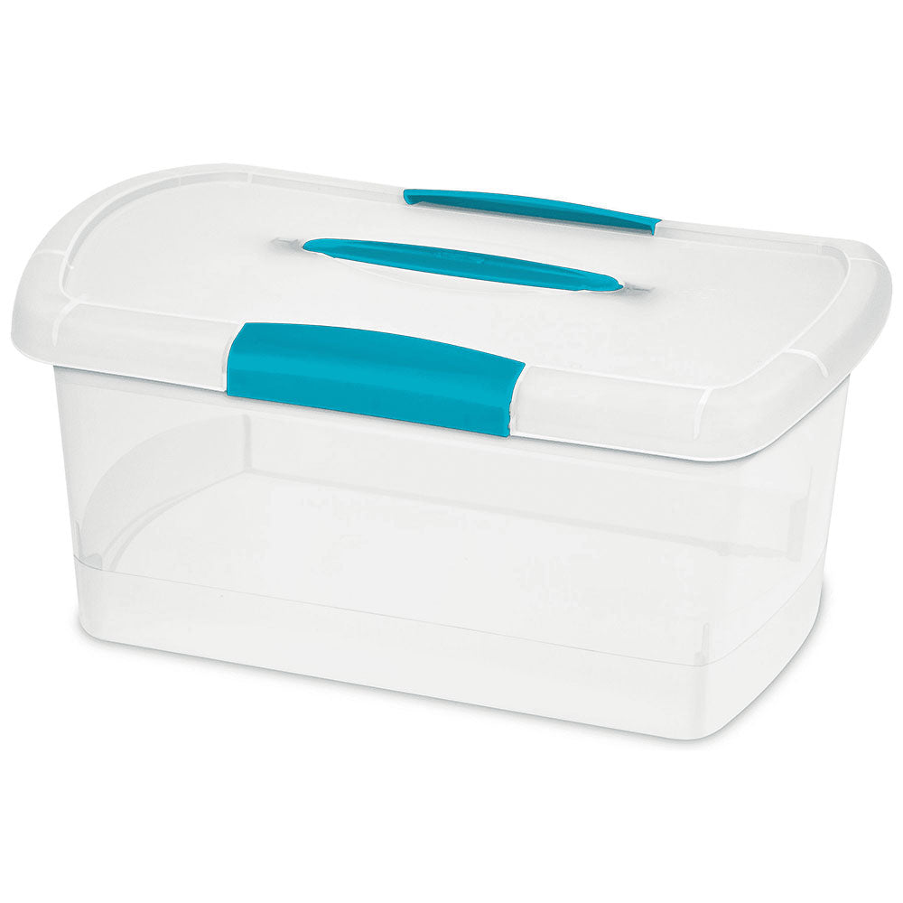 Sterilite Medium Nesting ShowOffs Clear File Box w/ Latches 18748606 (Open Box)