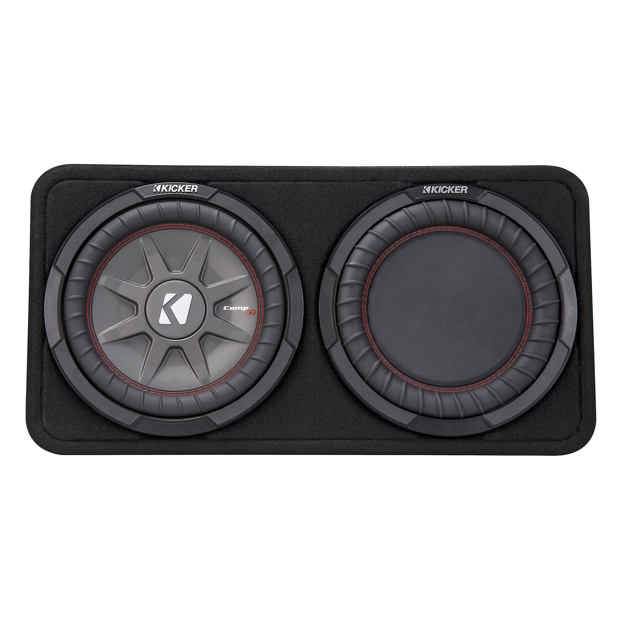 Kicker 800W Dual 10" 4-Ohm Shallow Sealed Loaded Subwoofer Enclosure (4 Pack) - VMInnovations