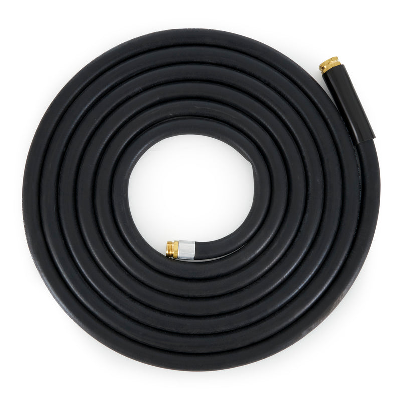 Apache 98108802 25 Foot Industrial Rubber Garden Water Hose with Brass Fittings