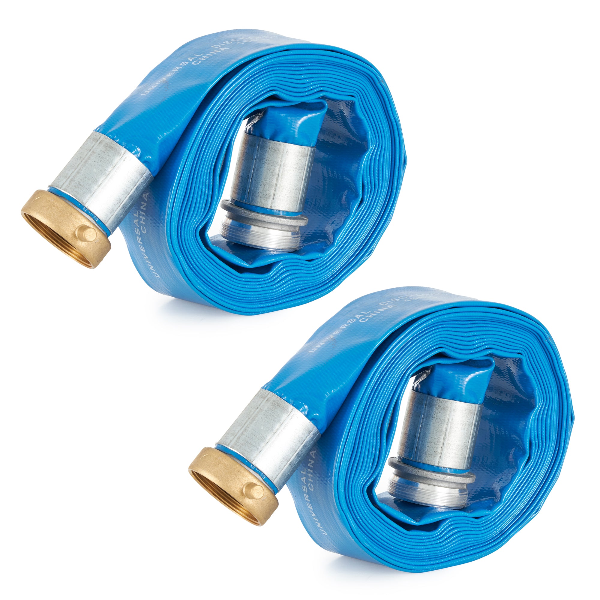 Apache 98138040 2 Inch Diameter 25 Foot Length 70 PSI PVC Lay Flat Hose, (2 Pk) - VMInnovations