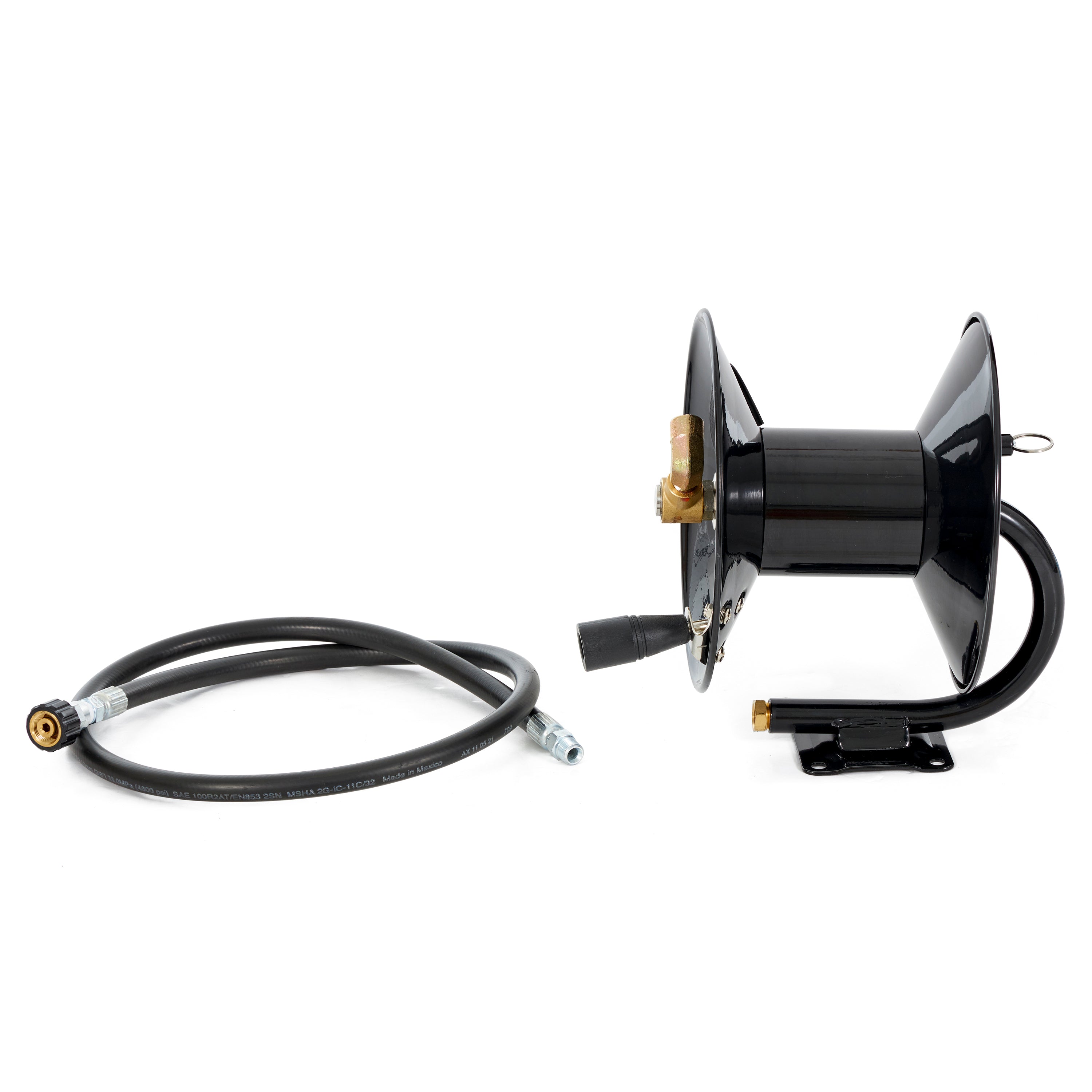 Apache Steel Pressure Washer Reel for 50 Foot Hose with Pump, Black (2 Pack)