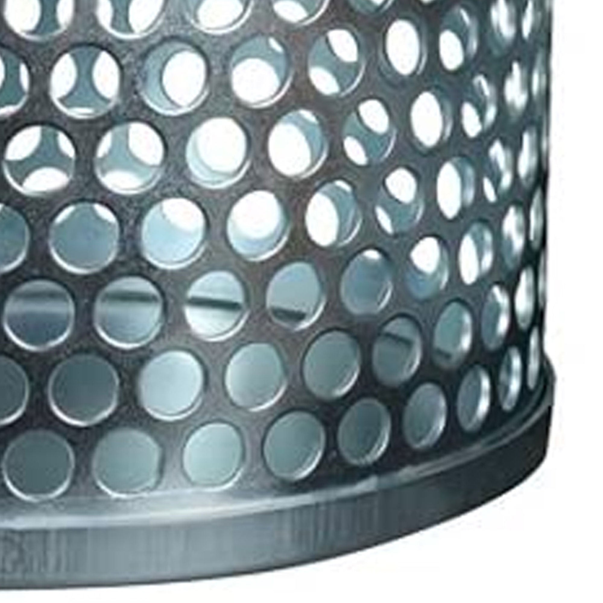 Apache Round-Hole Rust-Resistant Plated Steel Suction Strainer, Silver (Used)