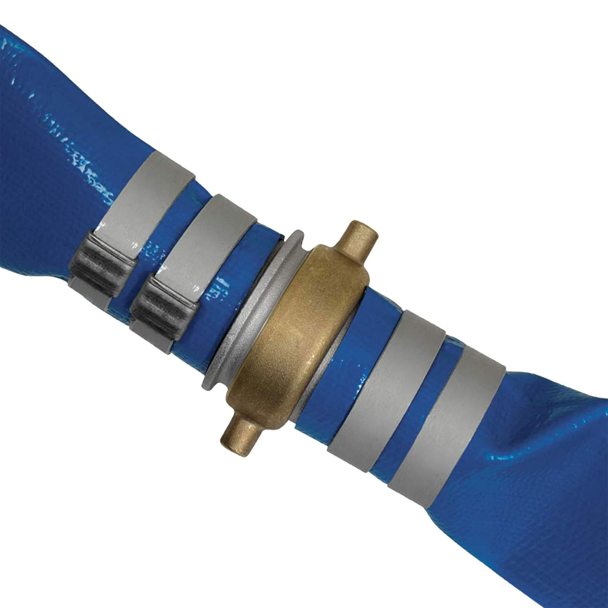 Apache 98138065 3 Inch Diameter 50 Foot 55 psi PVC Lay Flat Hose, Blue (4 Pack)