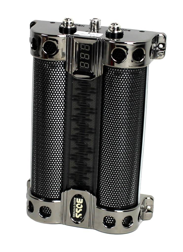 BOSS Audio CAP8 8 FARAD LED Digital Voltage Display Car Audio Power Capacitor - VMInnovations
