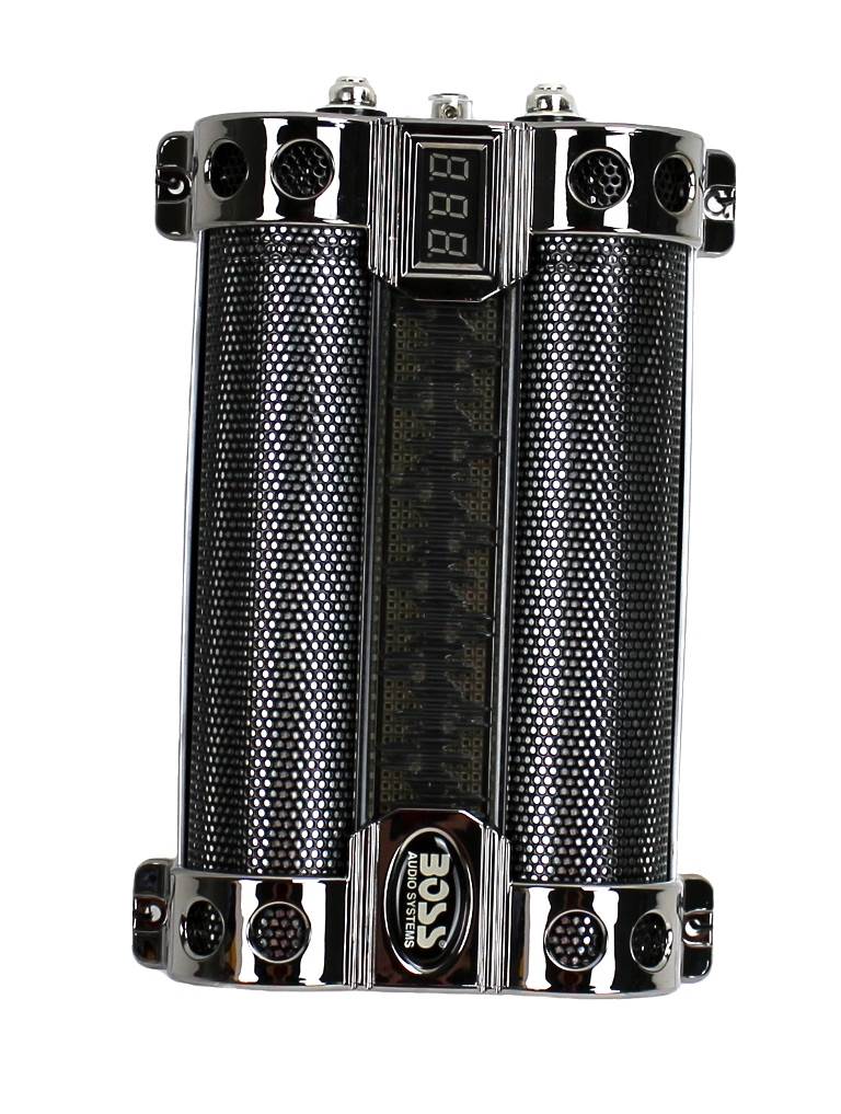 BOSS Audio CAP8 8 FARAD LED Digital Voltage Display Car Audio Power Capacitor - VMInnovations