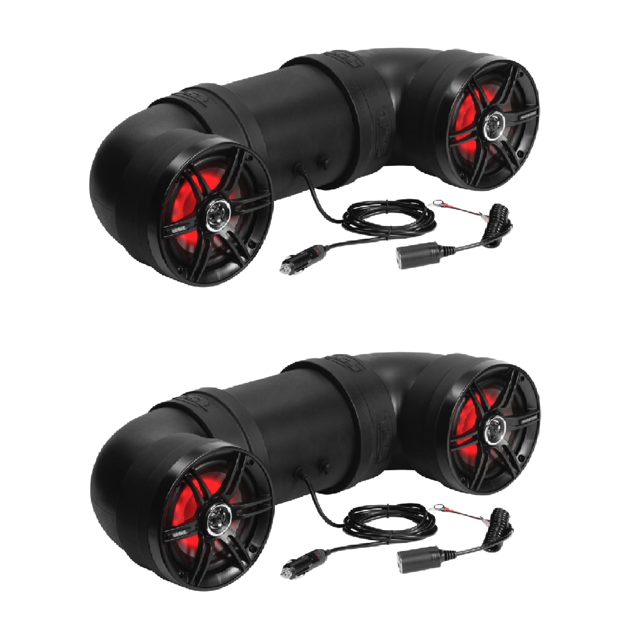 Soundstorm BTB6L 6.5 Inch 450W Bluetooth Amp Marine UTV ATV Speaker (2 Pack)
