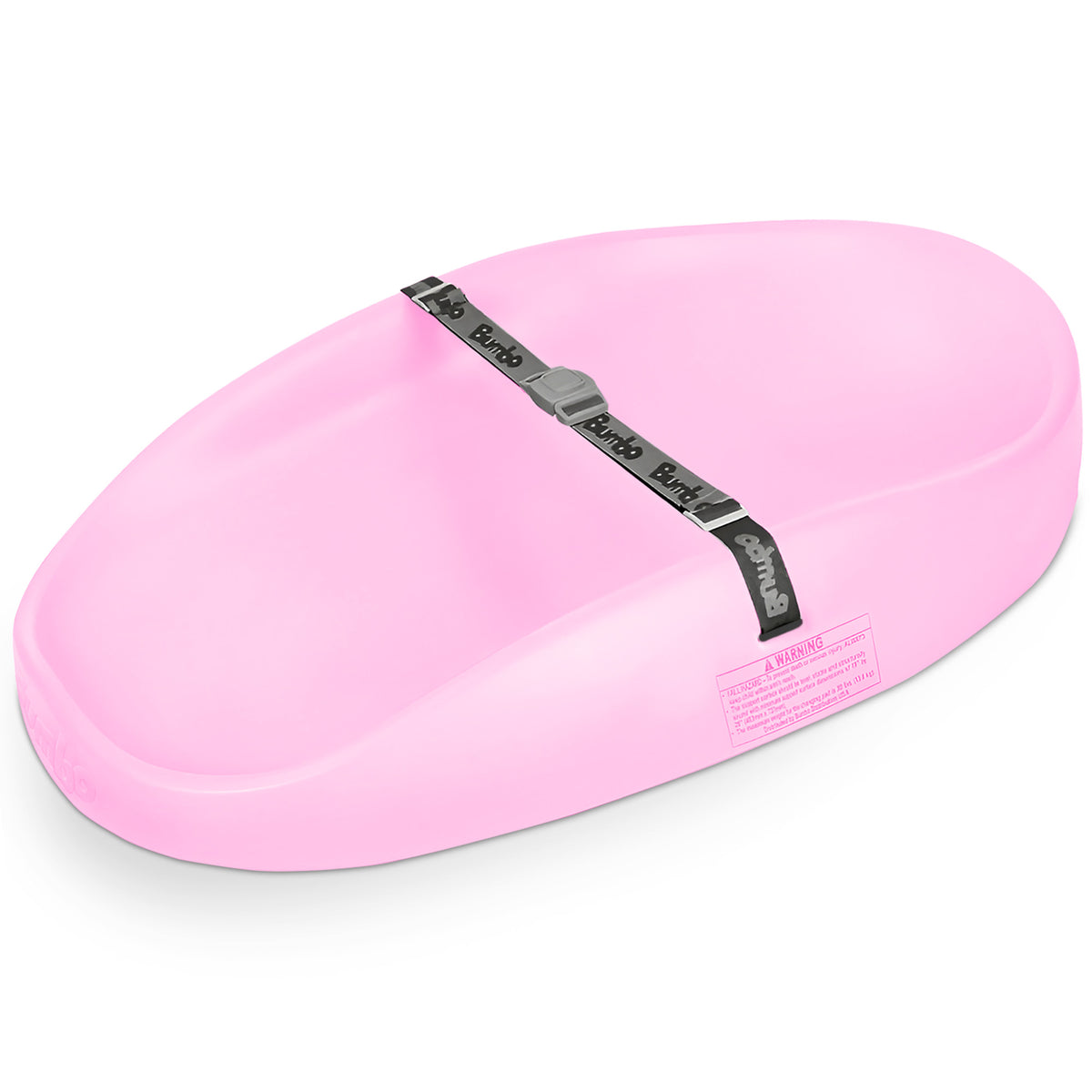 Bumbo Baby Infant Soft Foam Changing Pad with Restrain Belt, Pink (Open Box)