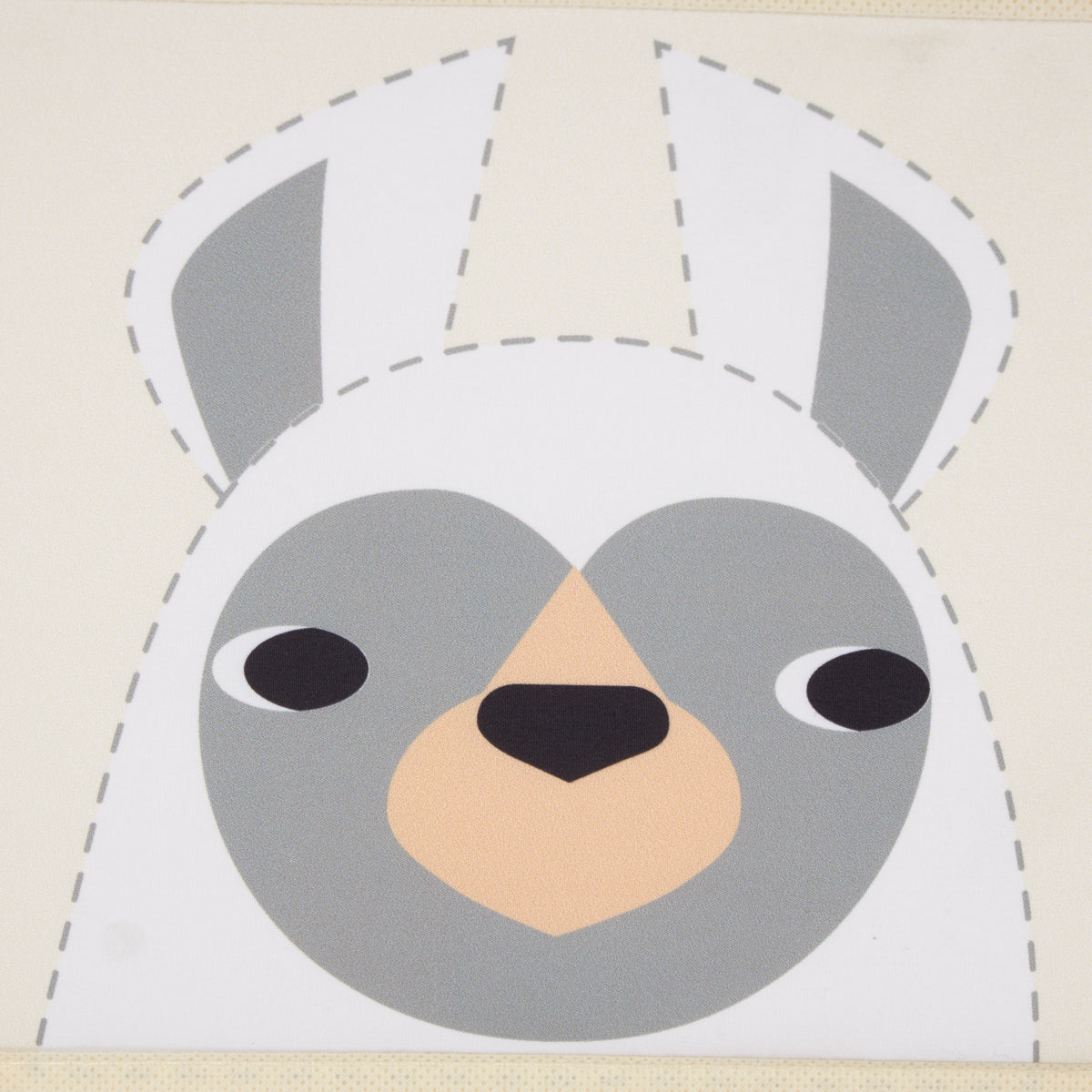 3 Sprouts Cute Storage Bin & Nursery Room Wall Hanging Basket Organizer, Llama