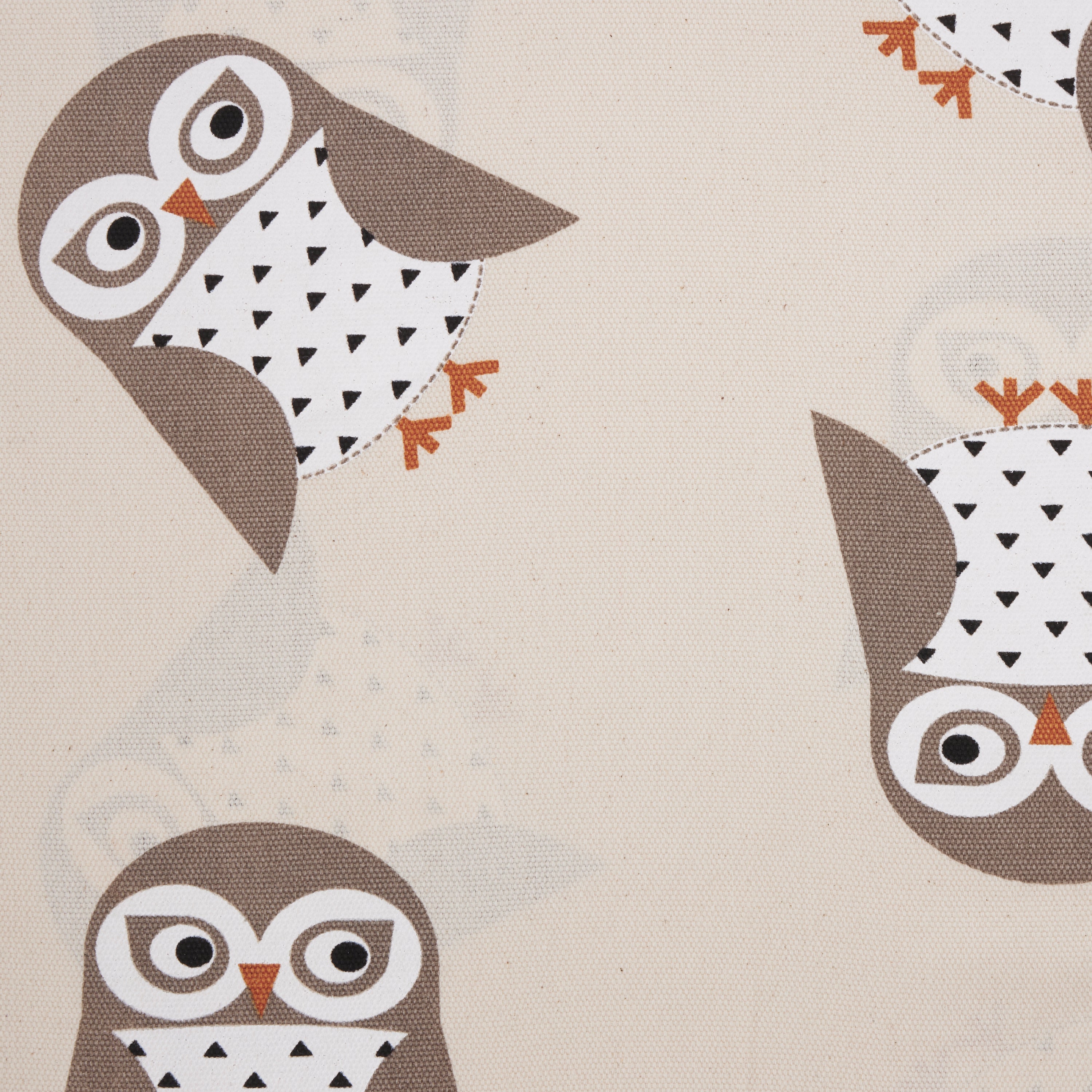 3 Sprouts Convertible Toy Storage Bag and Portable Play Mat, Gray Owl Pattern