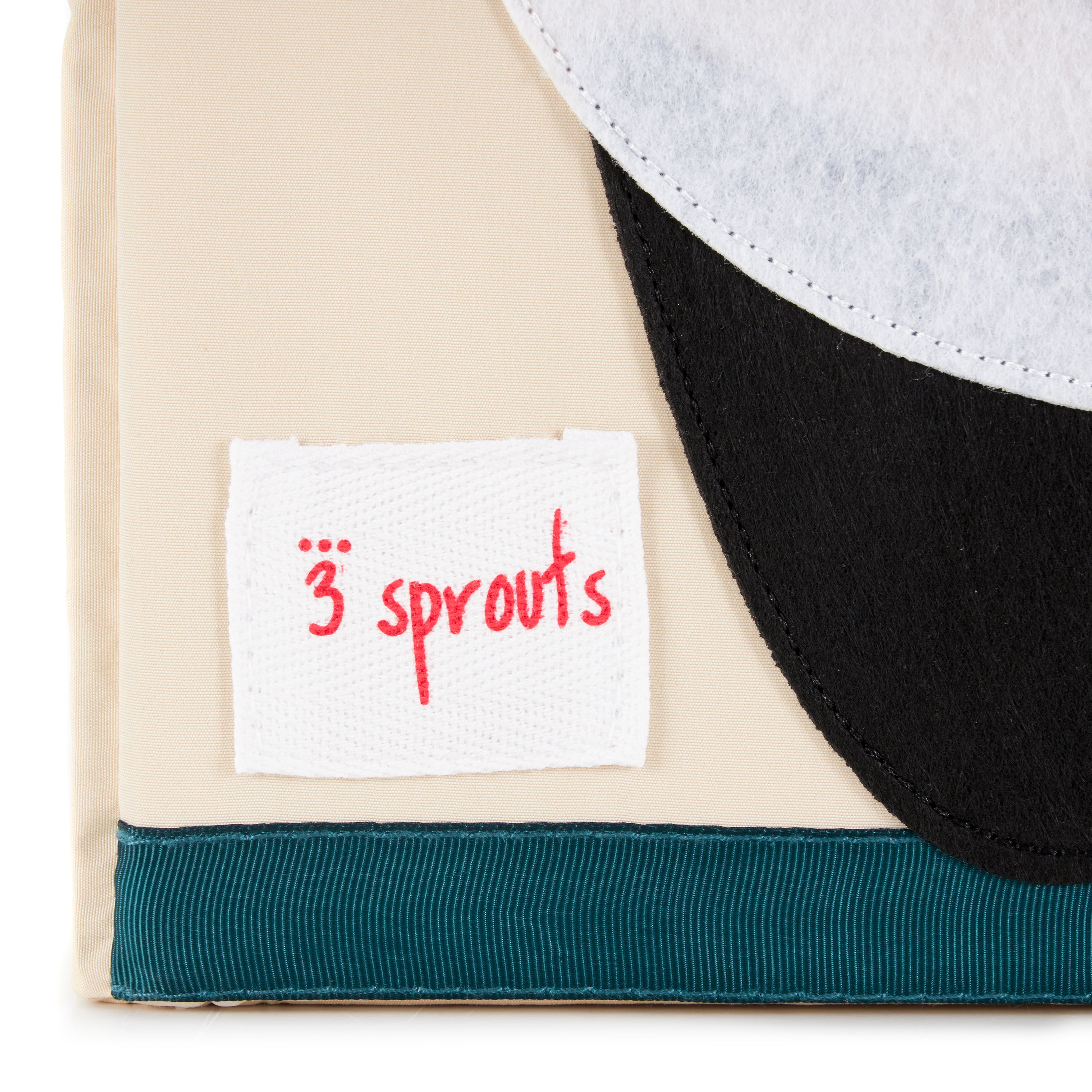 3 Sprouts Children's Fabric Storage Cube Box Soft Toy Bin, Panda Bear (Open Box) - VMInnovations
