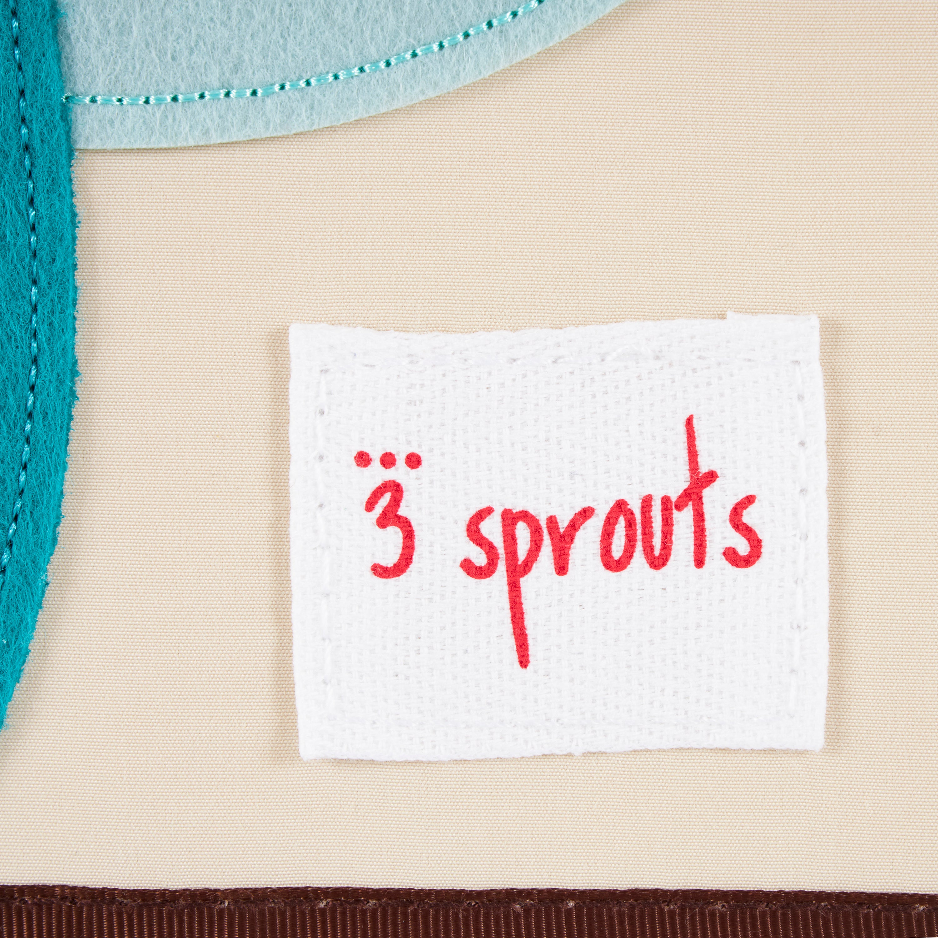 3 Sprouts Children's Fabric Storage Cube Box Soft Toy Bin, Peacock (Open Box) - VMInnovations