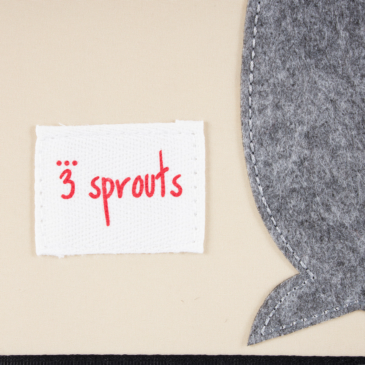 3 Sprouts Children's Foldable Fabric Storage Cube Box Soft Toy Bin, Gray Mouse