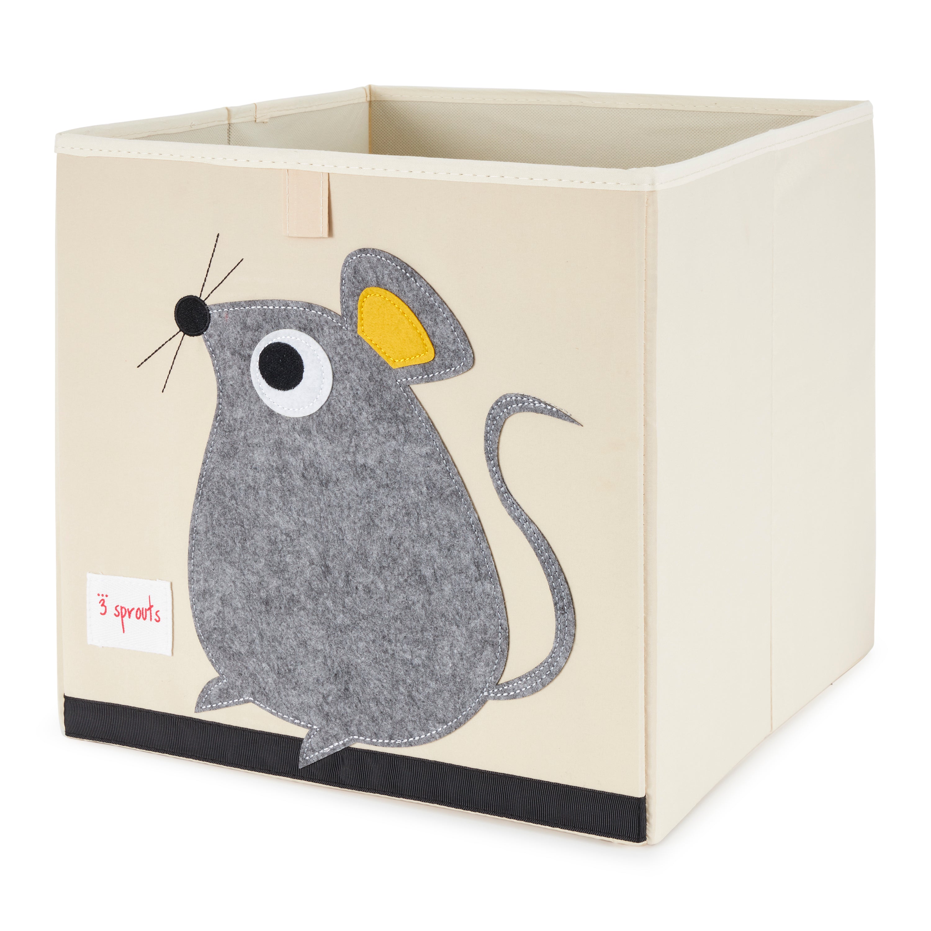 3 Sprouts Kids Felt Mouse Storage Cube Box Toy Bin w/ Penguin Storage Cube Bin