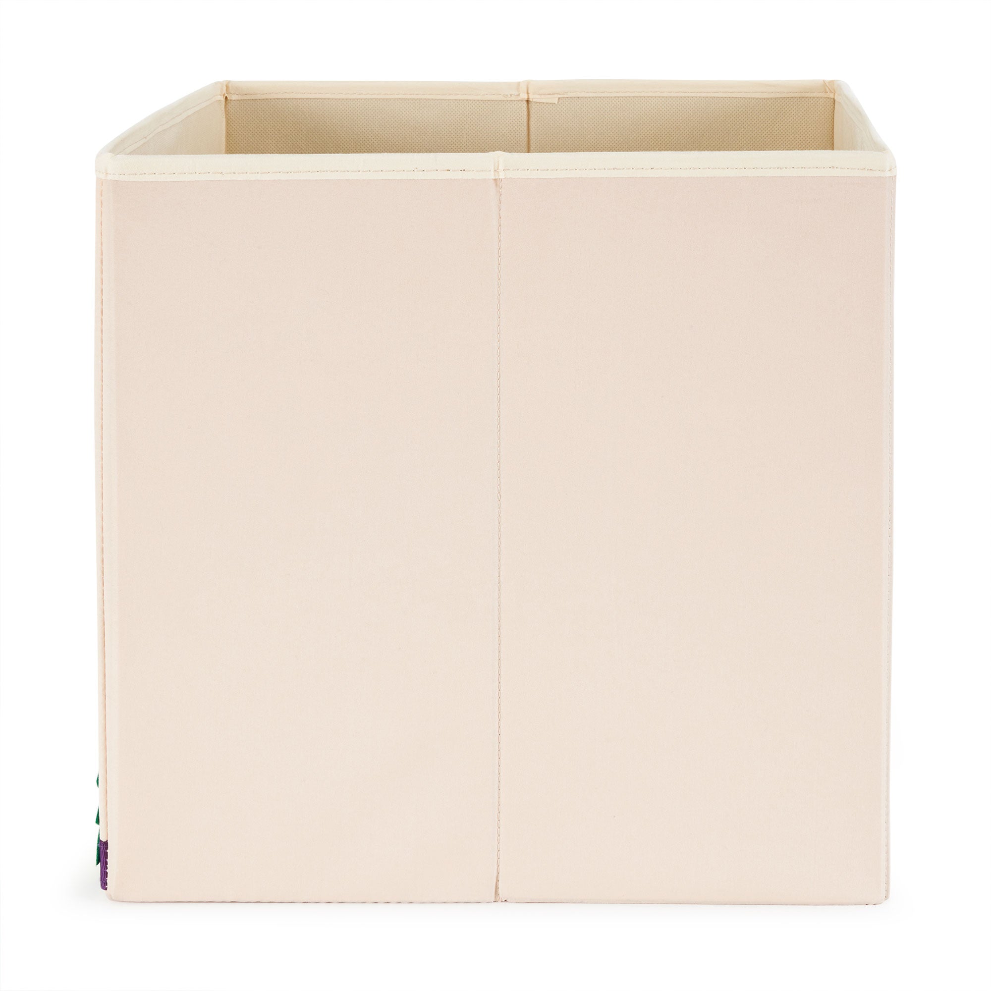 3 Sprouts Kids Childrens Foldable Felt Storage Cube Bin Box, Green Dragon - VMInnovations
