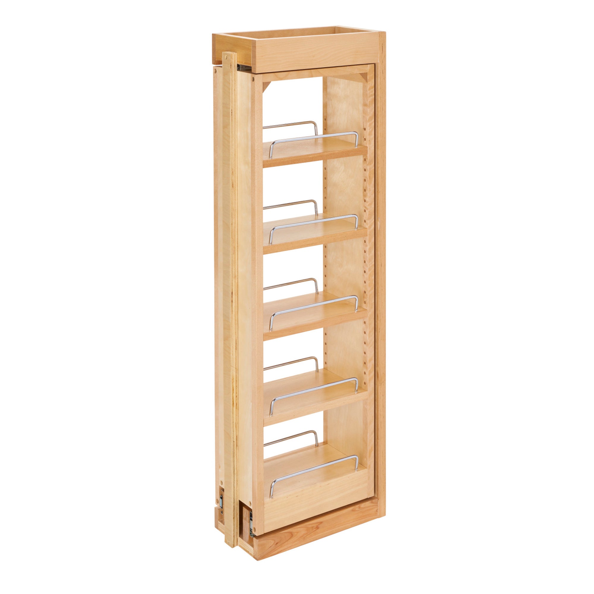 Rev-A-Shelf Pullout Wall Filler Cabinet Wooden Organizer, 36" Hgt, 432-WF36-6C - VMInnovations