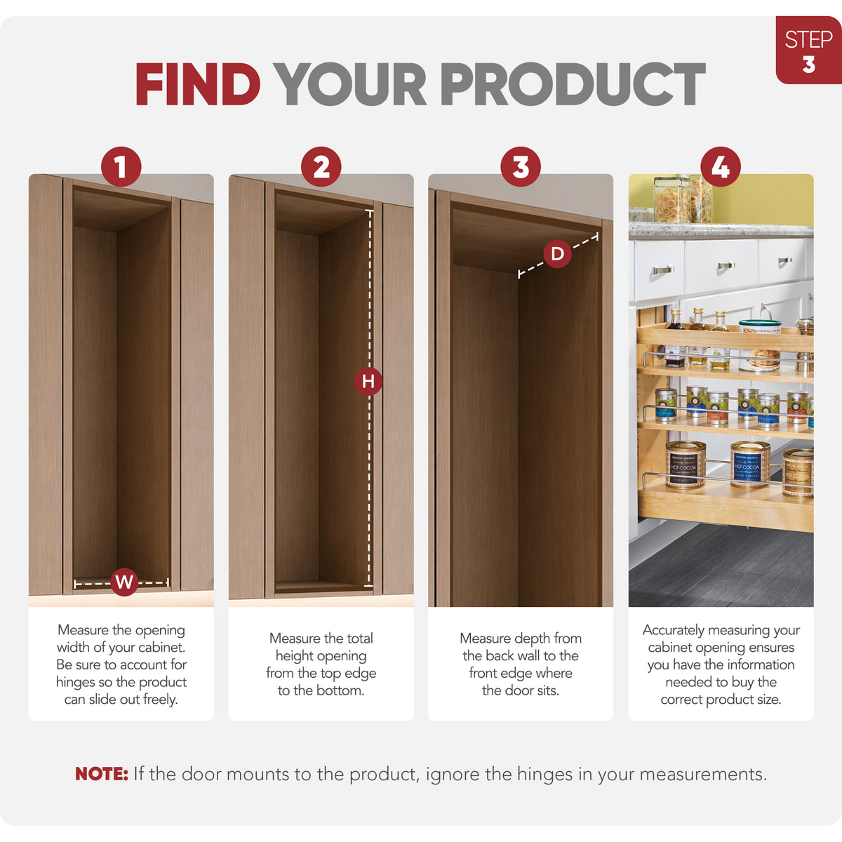 Rev-A-Shelf 8" Door/ Drawer Base Cabinet Organizer Soft-close, 448-BDDSC-8C
