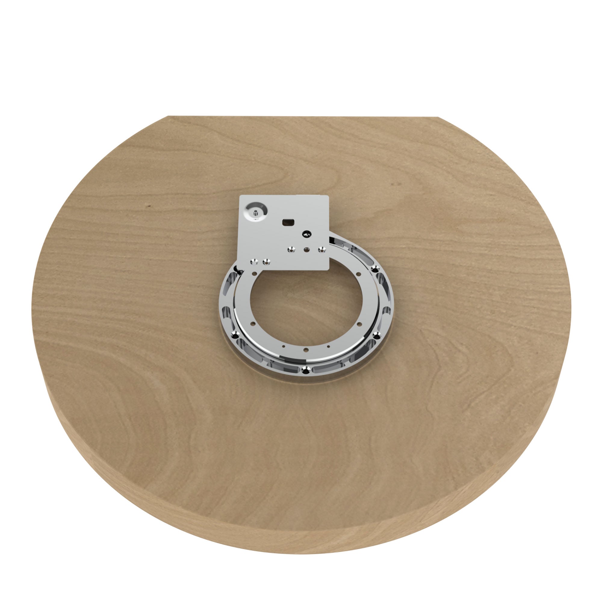 Rev-A-Shelf 22" Lazy Susan D-Shaped w/ Swivel Bearings, 4WLS201-22-BS52 - VMInnovations